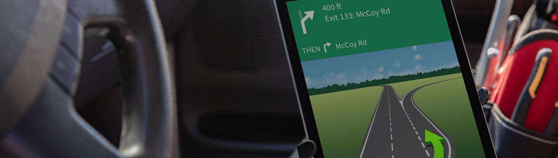 Commercial truck GPS navigation for fleets